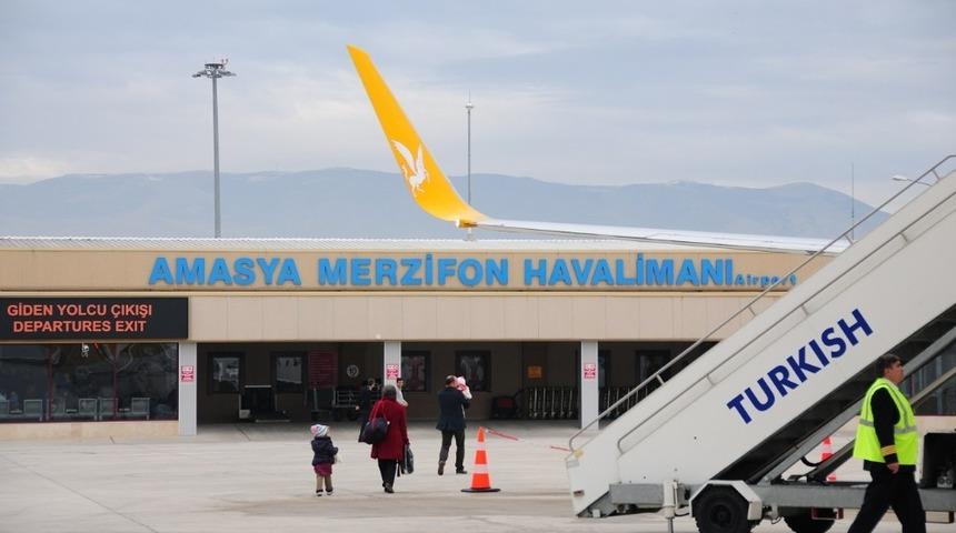 Amasya Merzifon Havalimanından 2019 yılının ilk 7 ayında 100 binden fazla yolcu uçtu