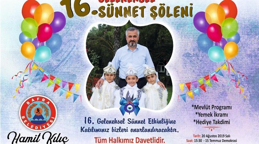 Bafra 16. Sünnet Şöleni başlıyor