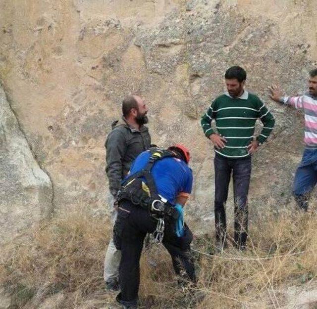 Kayalıklarda mahsur kalan şahsı AFAD ekipleri kurtardı