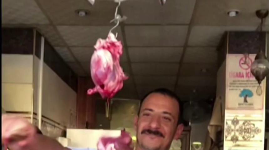 Drone'lu kebap&ccedil;ı sosyal medyayı salladı