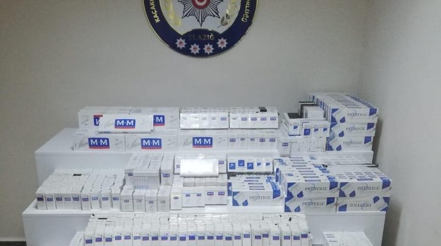Elazığ’da 3 bin 200 paket kaçak sigara ele geçirildi