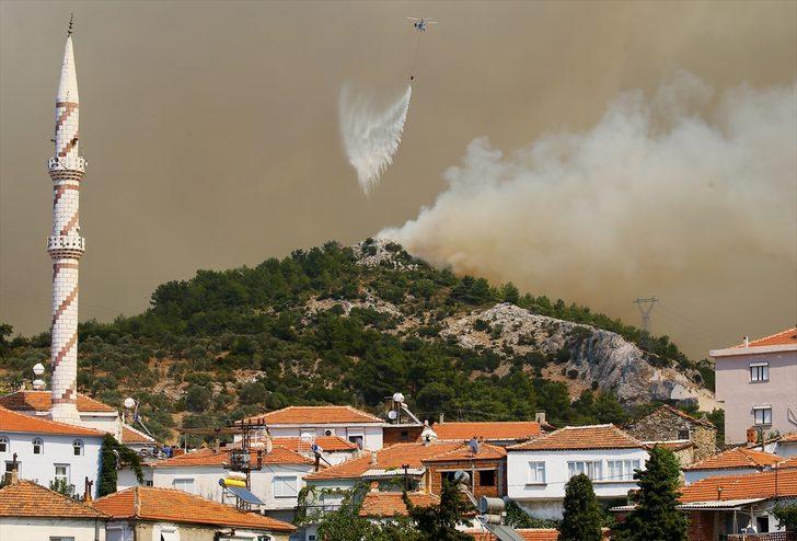 İzmir'de dün başlayan yangın yayılmaya devam ediyor G5