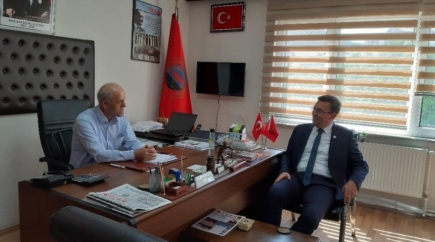 &Ccedil;aycuma Kaymakamı Serkan Ke&ccedil;eli veda ziyaretlerini ger&ccedil;ekleştirdi