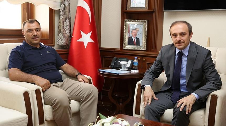 Elazığ Valisi Kaldırım, Vali Epcim’i makamında ziyaret etti