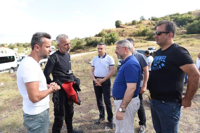 Aşgın Yeni Hayat Barajı’nda incelemelerde bulundu