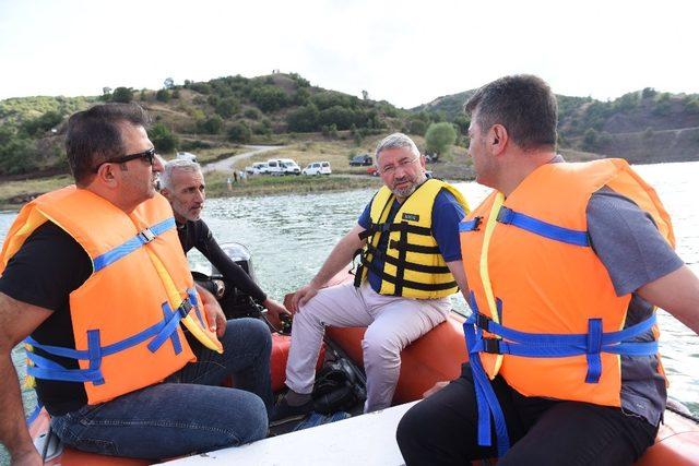 Aşgın Yeni Hayat Barajı’nda incelemelerde bulundu