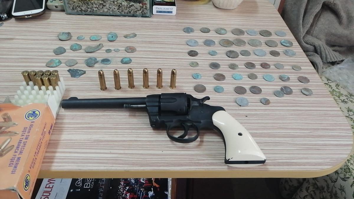 Tekirdağ'da 1901 yapımı silah ele ge&ccedil;irildi