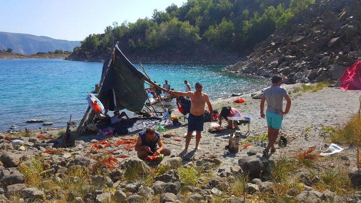 Nemrut Krater Gölü’nde jet ski yaptı G1