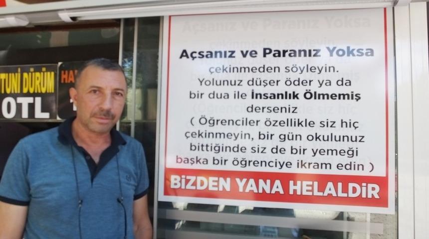 Burhaniyeli hayırsever esnaf &ouml;rnek bir uygulamaya imza attı