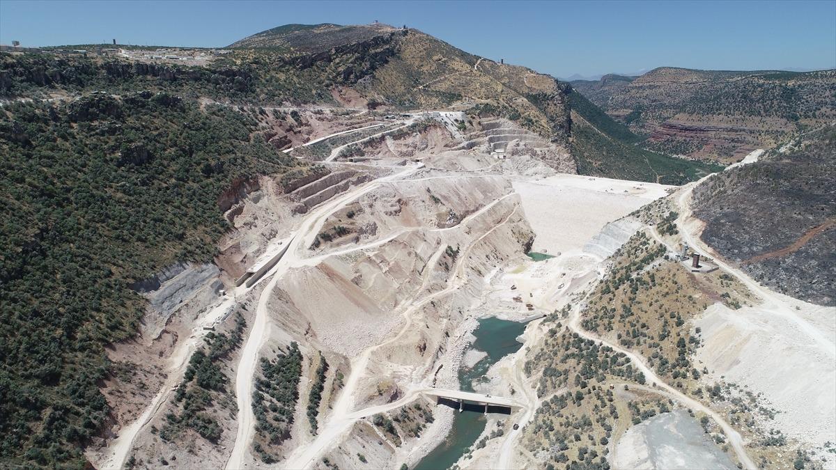 Silvan Barajı'nda fiziki ger&ccedil;ekleşme y&uuml;zde 60'a ulaştı