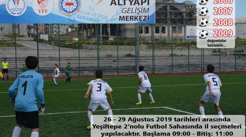 Altyapı Gelişim Projesi kapsamında futbolcu se&ccedil;meleri yapılacak