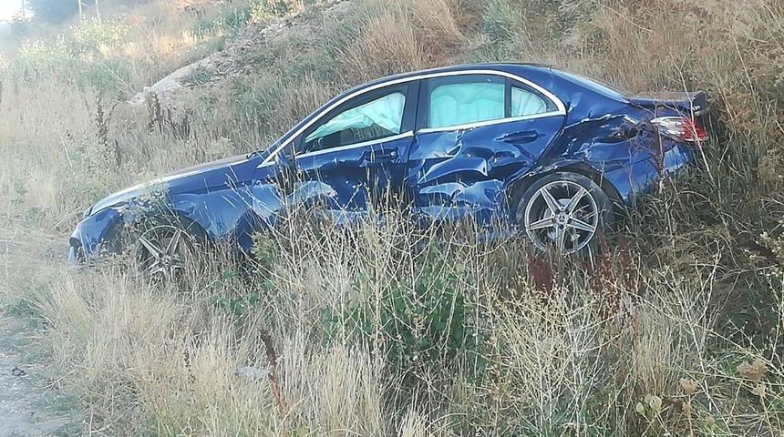 Trafik kazası 2 yaralı