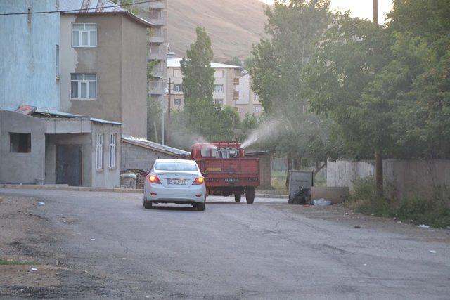 Muş Belediyesinden ilaçlama çalışması