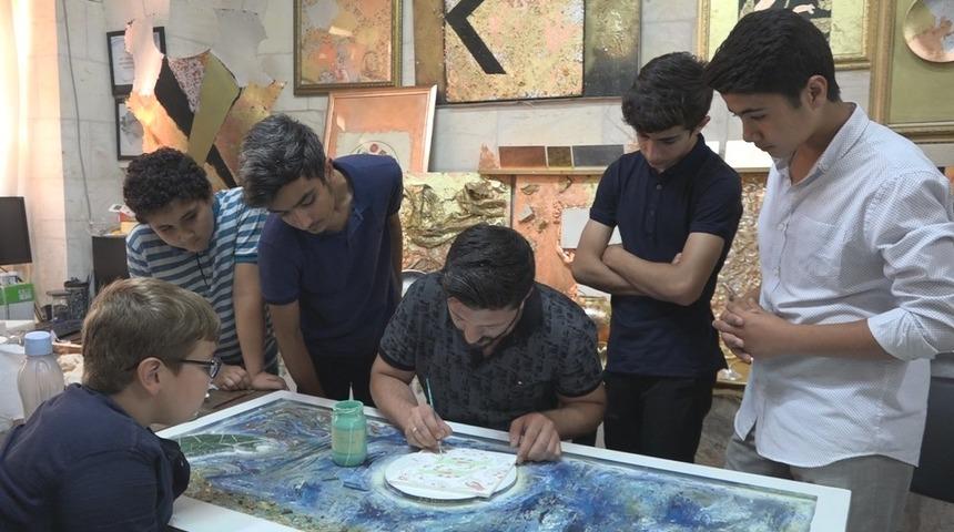 Sanat sokağı ilgi odağı oldu