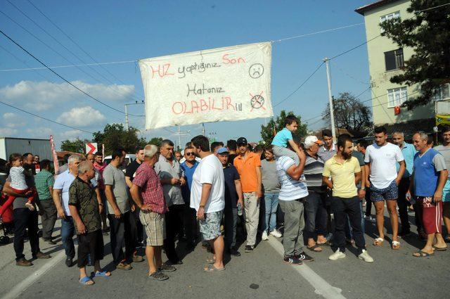 'Ölüm yolu'nda protesto