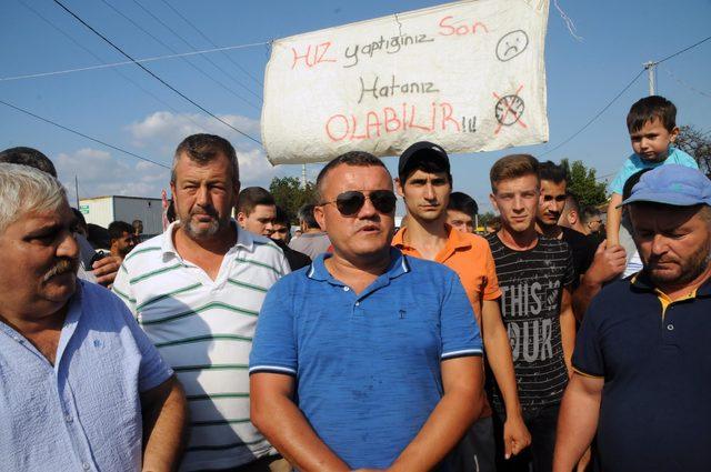 'Ölüm yolu'nda protesto