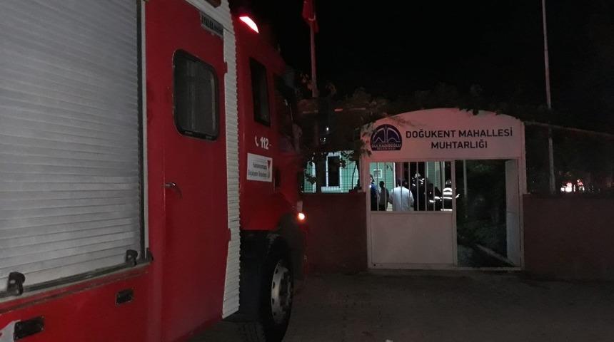 Kahramanmaraş’ta muhtarlık binasında yangın