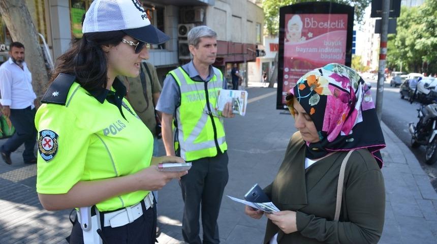 Kahramanmaraş&rsquo;ta yaya &ouml;nceliği bilgilendirmesi