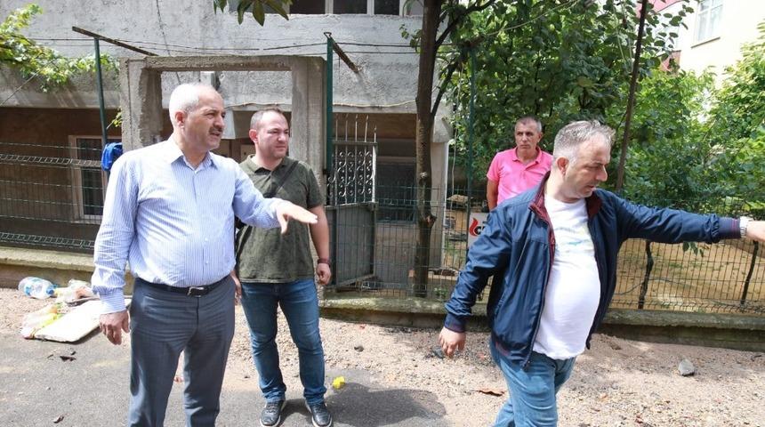 Başkan B&uuml;y&uuml;kg&ouml;z &ccedil;alışmaları yerinde inceledi