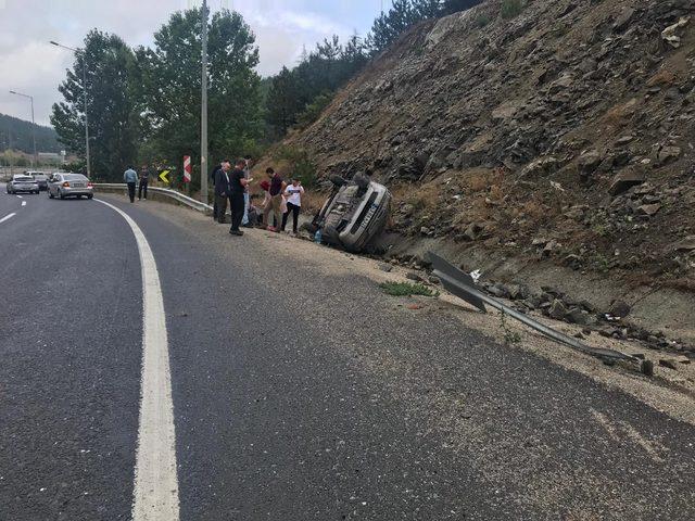 Bir anlık dikkatsizlik kazaya neden oldu