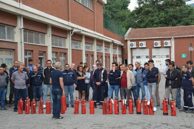 Anadolu Üniversitesinde yangın tatbikatı