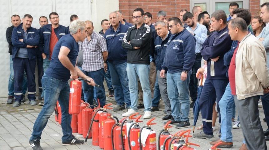 Anadolu &Uuml;niversitesinde yangın tatbikatı