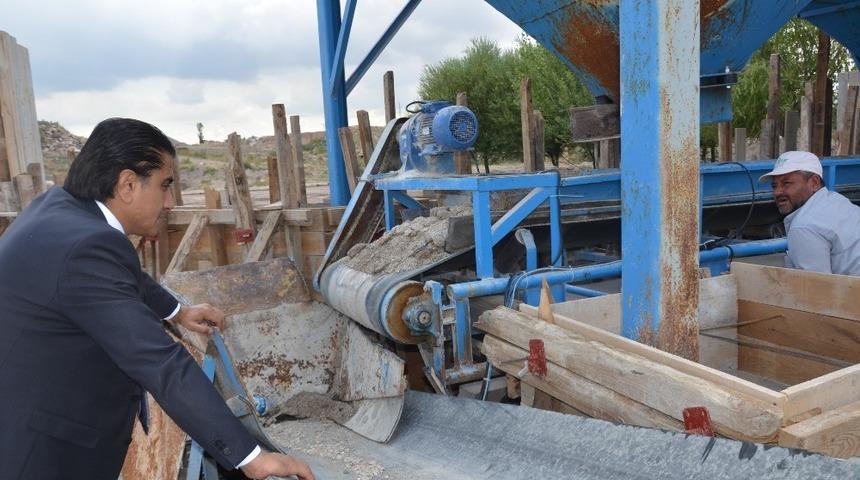 G&uuml;lşehir&rsquo;de kilitli parke taş ocağı faaliyete ge&ccedil;ti