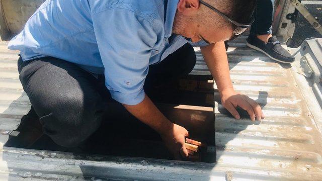 Aile süsü veren kaçakçılar polisten kaçamadı