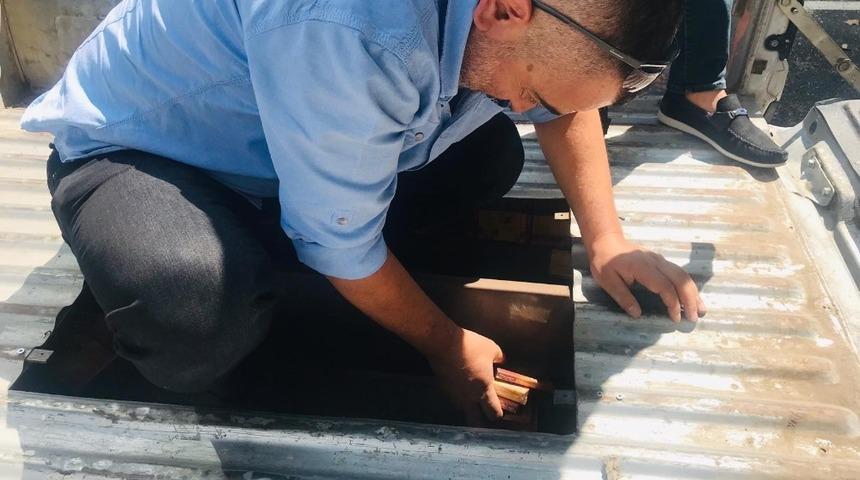 Aile süsü veren kaçakçılar polisten kaçamadı