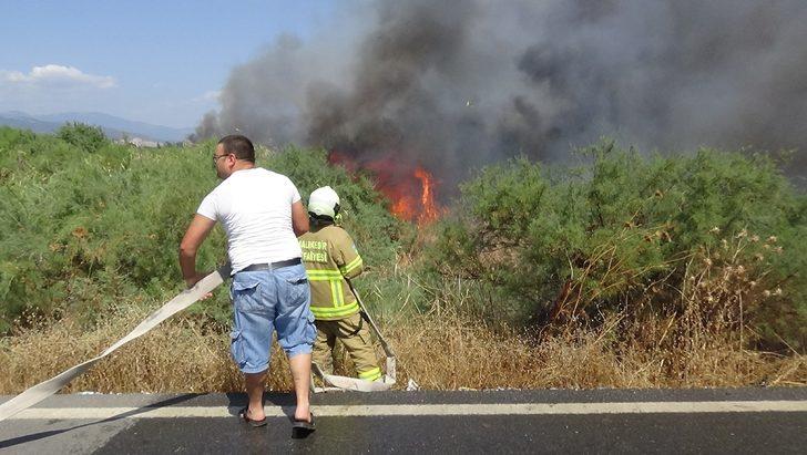 Edremit ve Marmaris'te orman yangını G4