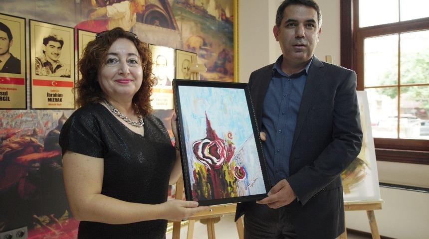 Çayeli’nde sanat severler sergide buluştu