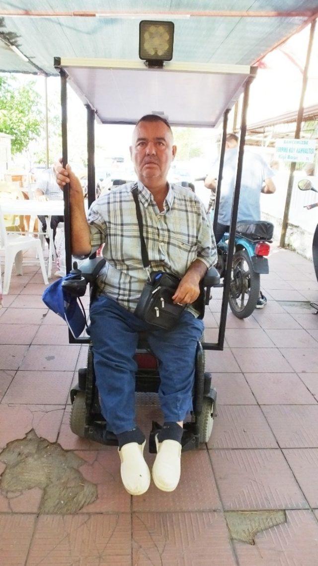 Burhaniye’de engelli vatandaşın güneş paneli sevinci