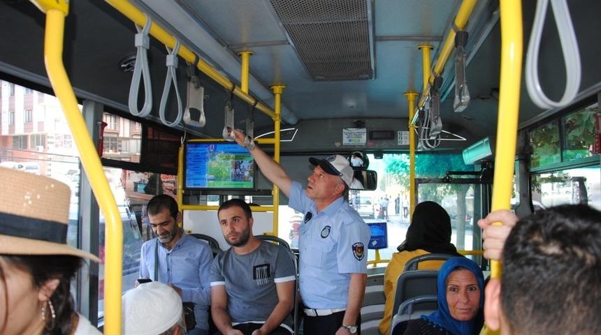 Zabıtadan toplu taşıma araçlarında klima denetimi