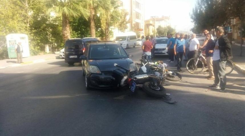 Balıkesir’deki kazada polis memuru yaralandı