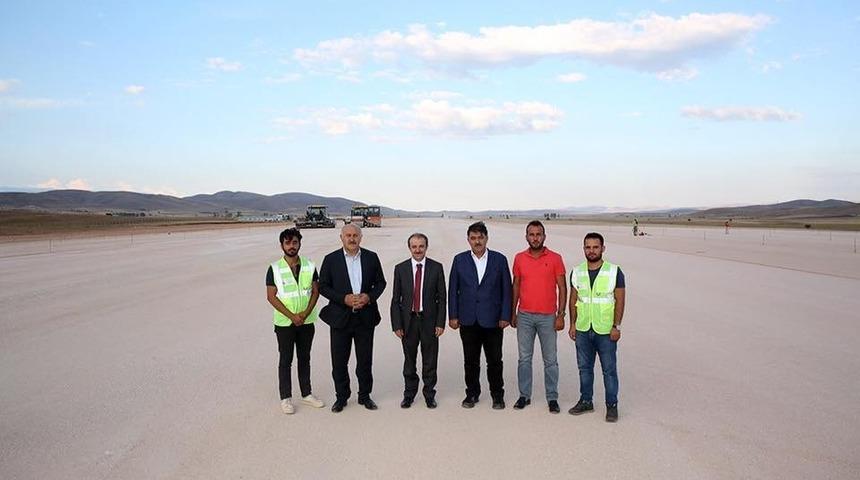 Vali Epcim, Bayburt - Gümüşhane Havalimanı çalışmalarını yerinde inceledi