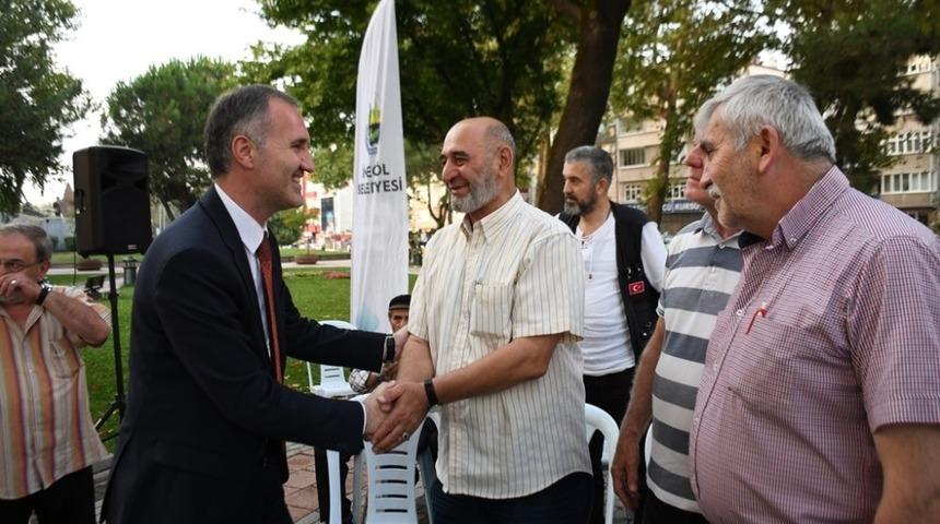 İneg&ouml;l&rsquo;de mahalle buluşmaları Hamidiye ile devam etti