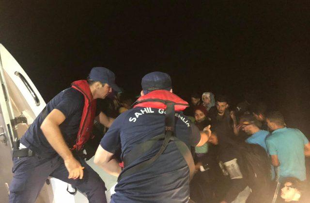Bodrum açıklarında 60 kaçak göçmen yakalandı