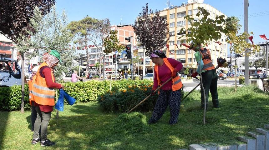 Nazilli&rsquo;de hummalı temizlik &ccedil;alışması