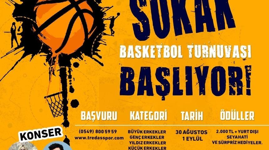 TREDAŞ, sokak basketbolu turnuvası için sahaya iniyor