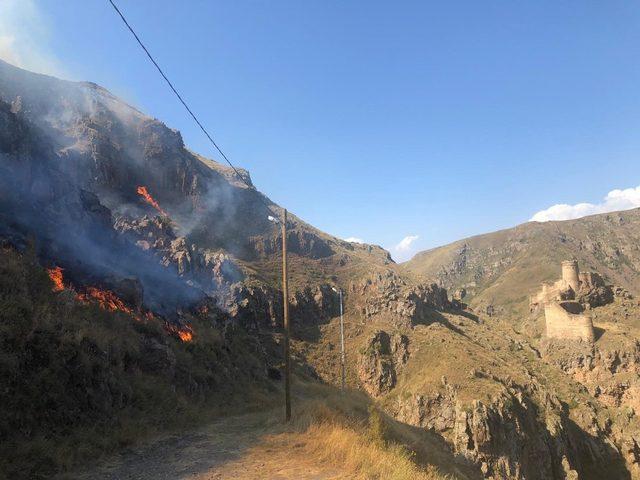 Ardahan Şeytan Kalesi’nde mera yangını