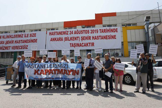 Ankara'da hastanenin taşınmasına tepki