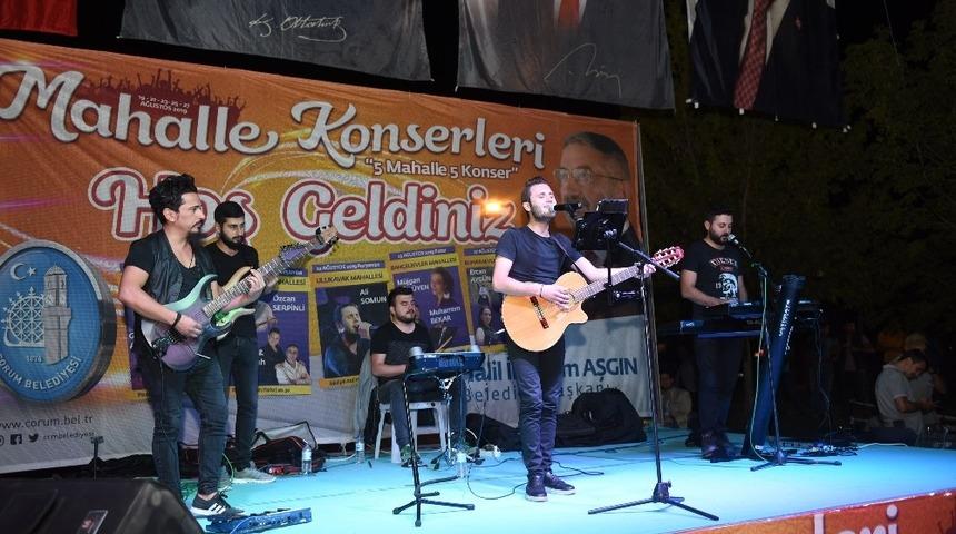 &Ccedil;orum Belediyesi&rsquo;nden mahalle konseri