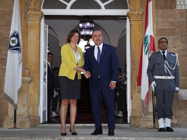 Çavuşoğlu, Lübnan İçişleri Bakanı Raya Hassan ile görüştü