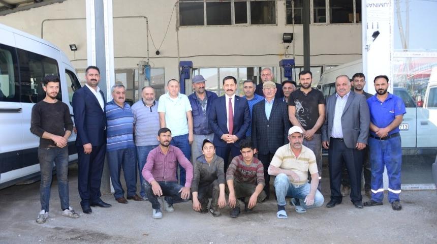 Vali Mustafa Masatlı, sanayi sitesi esnafını ziyaret etti