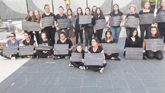 Çanlı kadınlar Emine Bulut cinayetini protesto etti