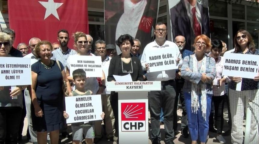 CHP&rsquo; Kadın Kollarından kadın cinayetlerine tepki