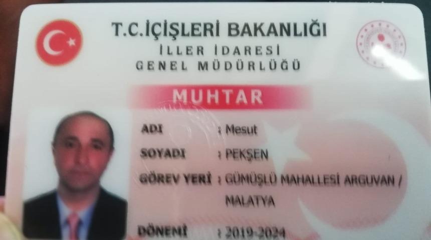 Arguvanlı muhtarlara yeni kimlik kartları dağıtıldı