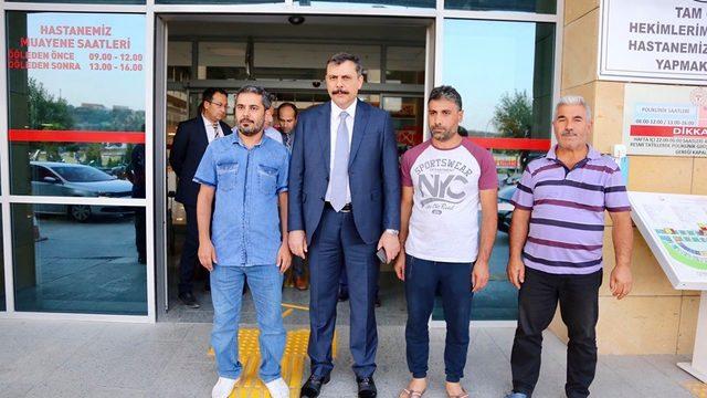 Vali Çiftçi’den maganda kurşunuyla yaralanan Muhammed Efe’nin ailesine ziyaret