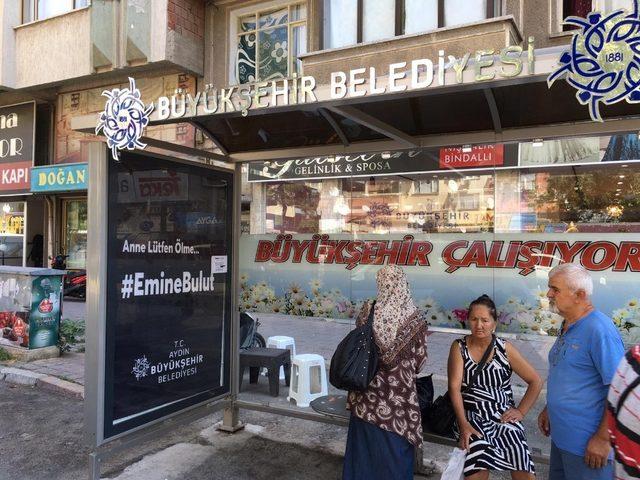 Aydın Büyükşehir bilboardları ve durakları Emine Bulut ile donattı