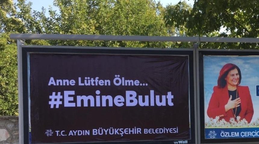 Aydın Büyükşehir bilboardları ve durakları Emine Bulut ile donattı